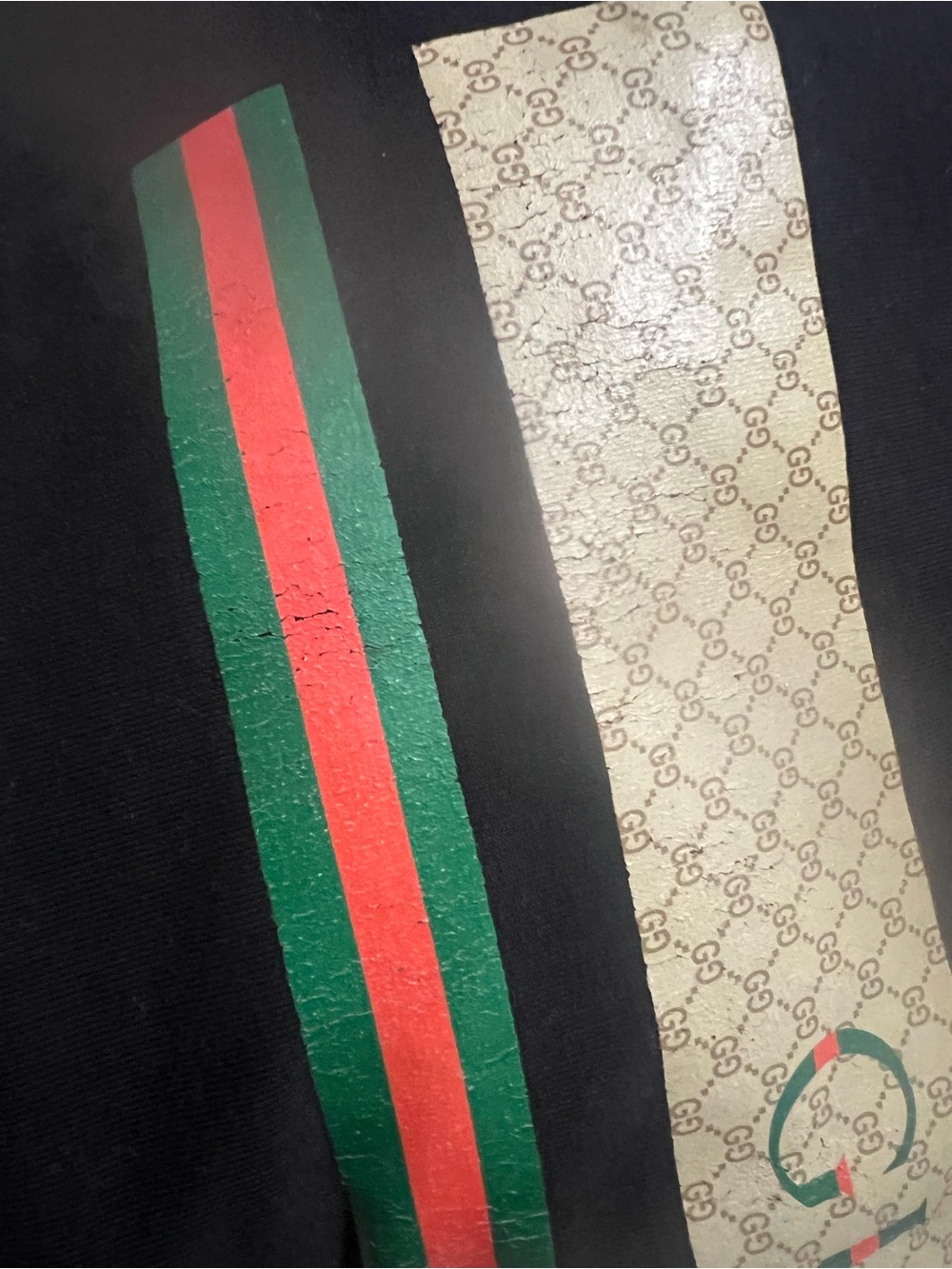 Gucci Black Sweatpants with Green-Red Web Stripe - Picture 7 of 7